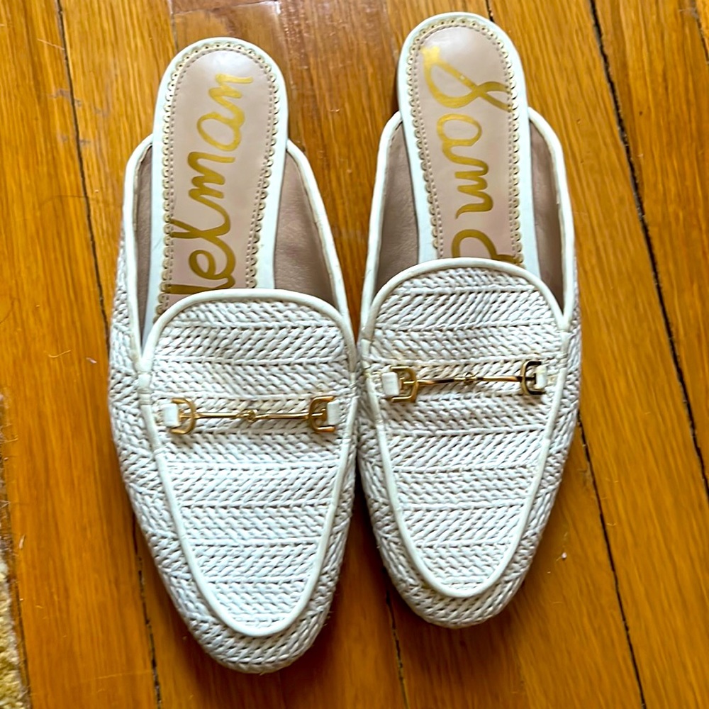 White San Edelman loafers